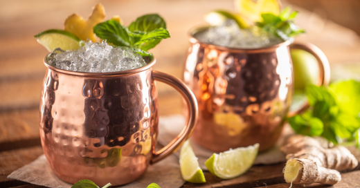 Moscow mule mocktail