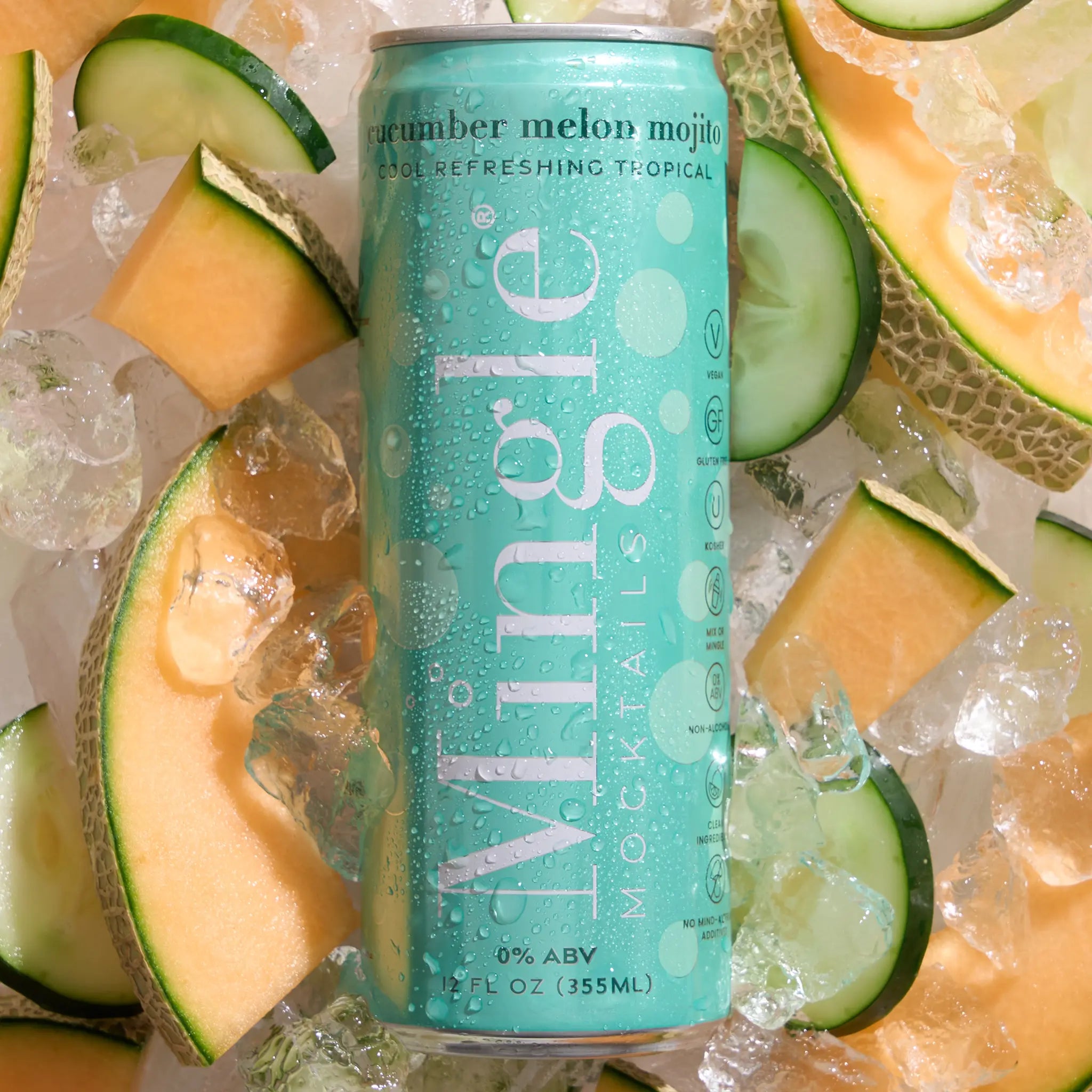 Cucumber Melon Mojito Mocktail