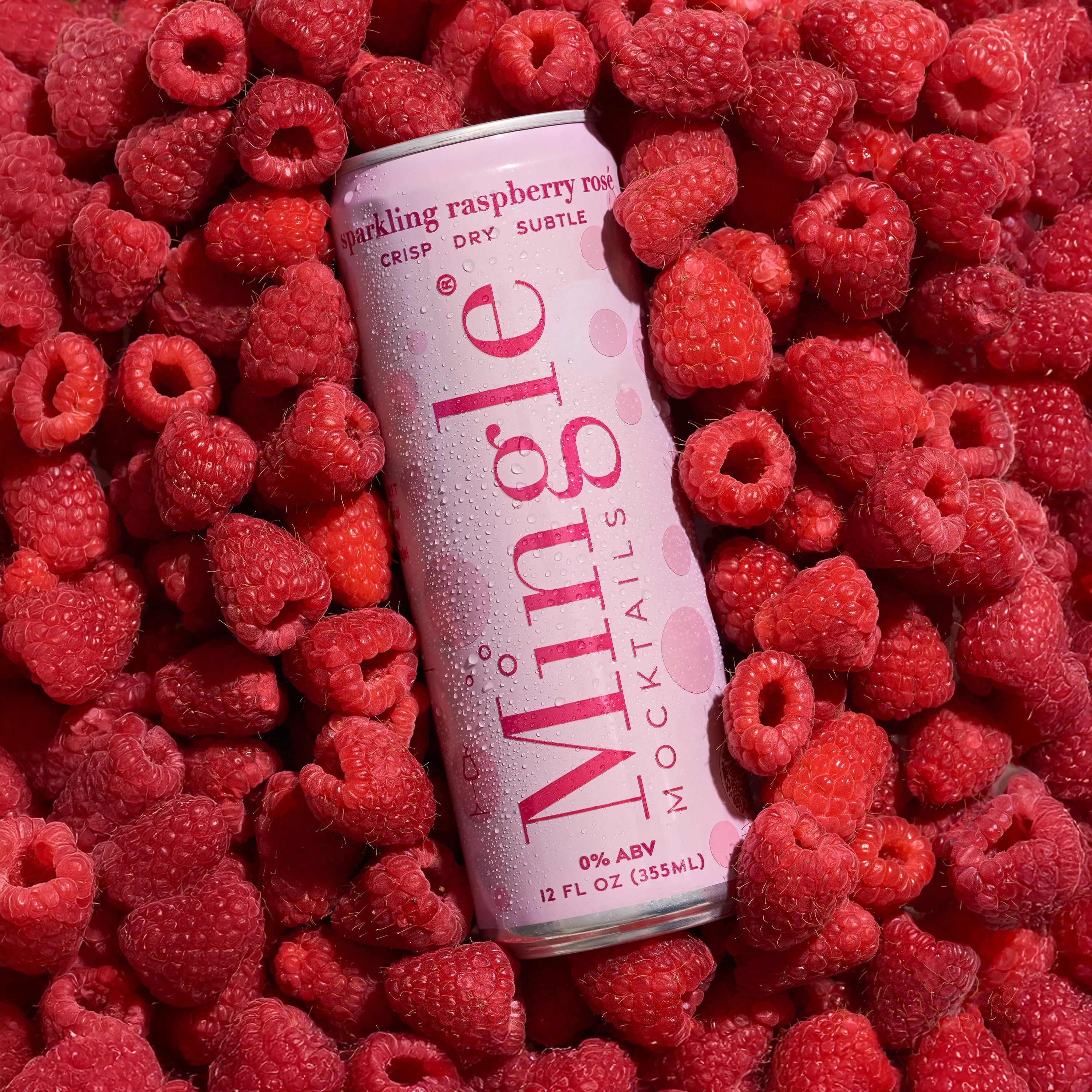 Sparkling Raspberry Rosé Mocktail