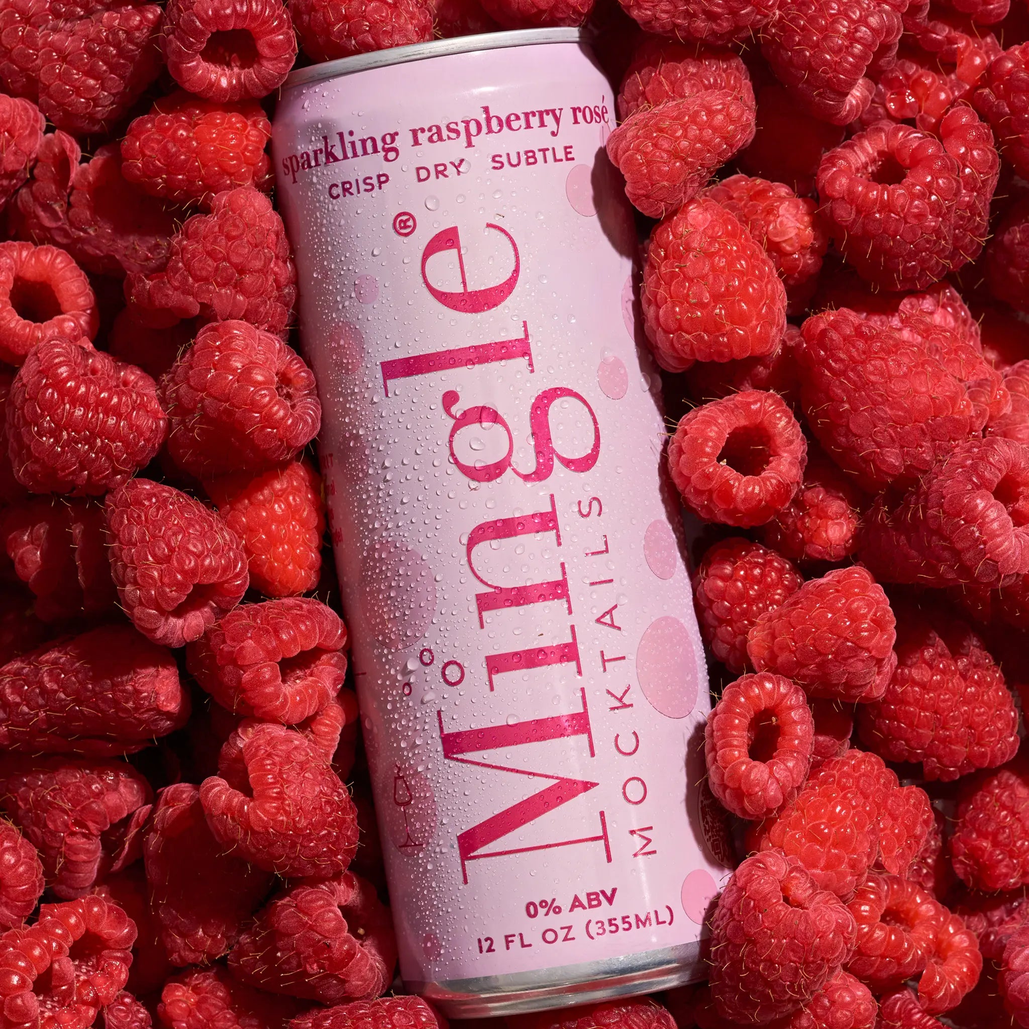 Sparkling Raspberry Rosé Mocktail