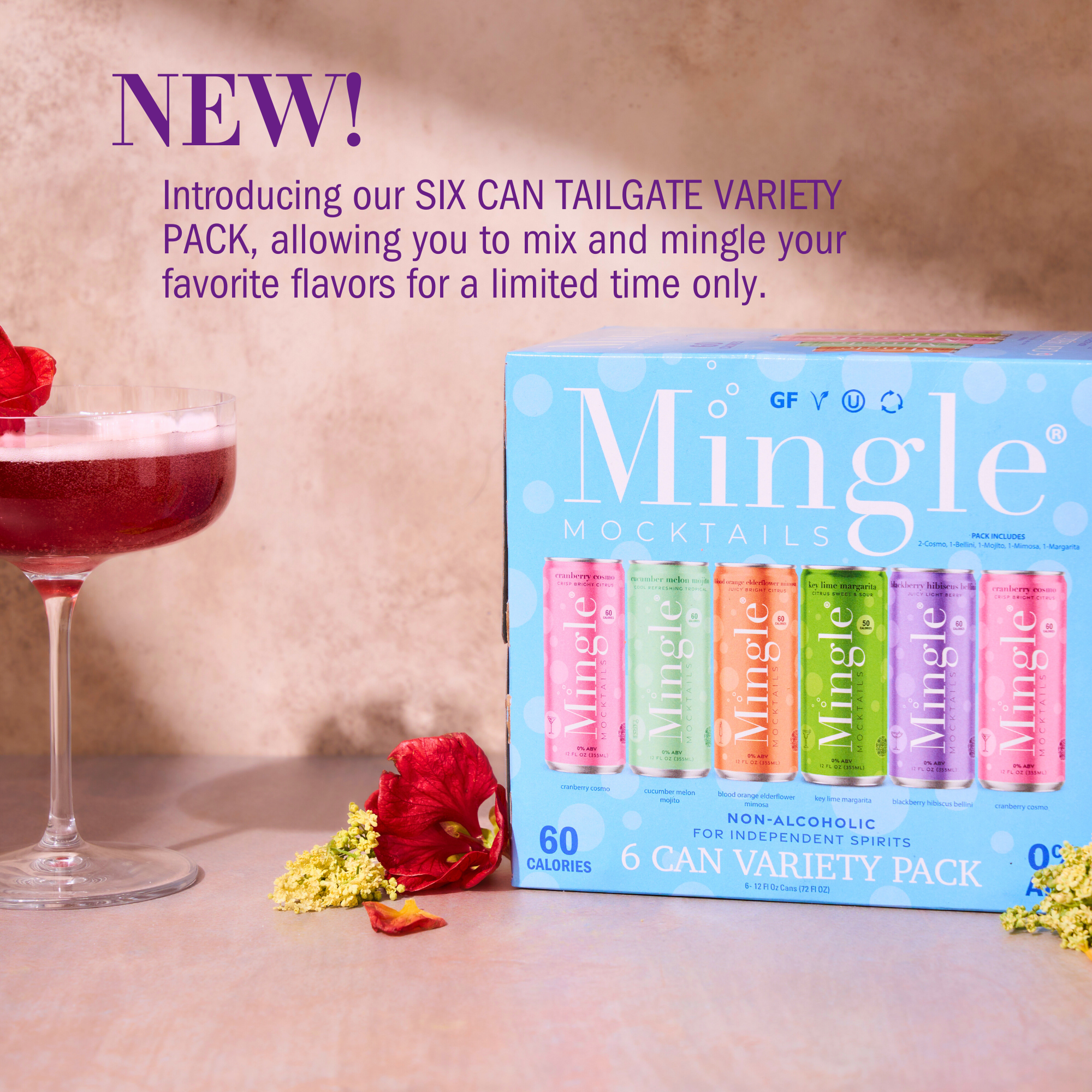 six can mingle tailgate variety pack