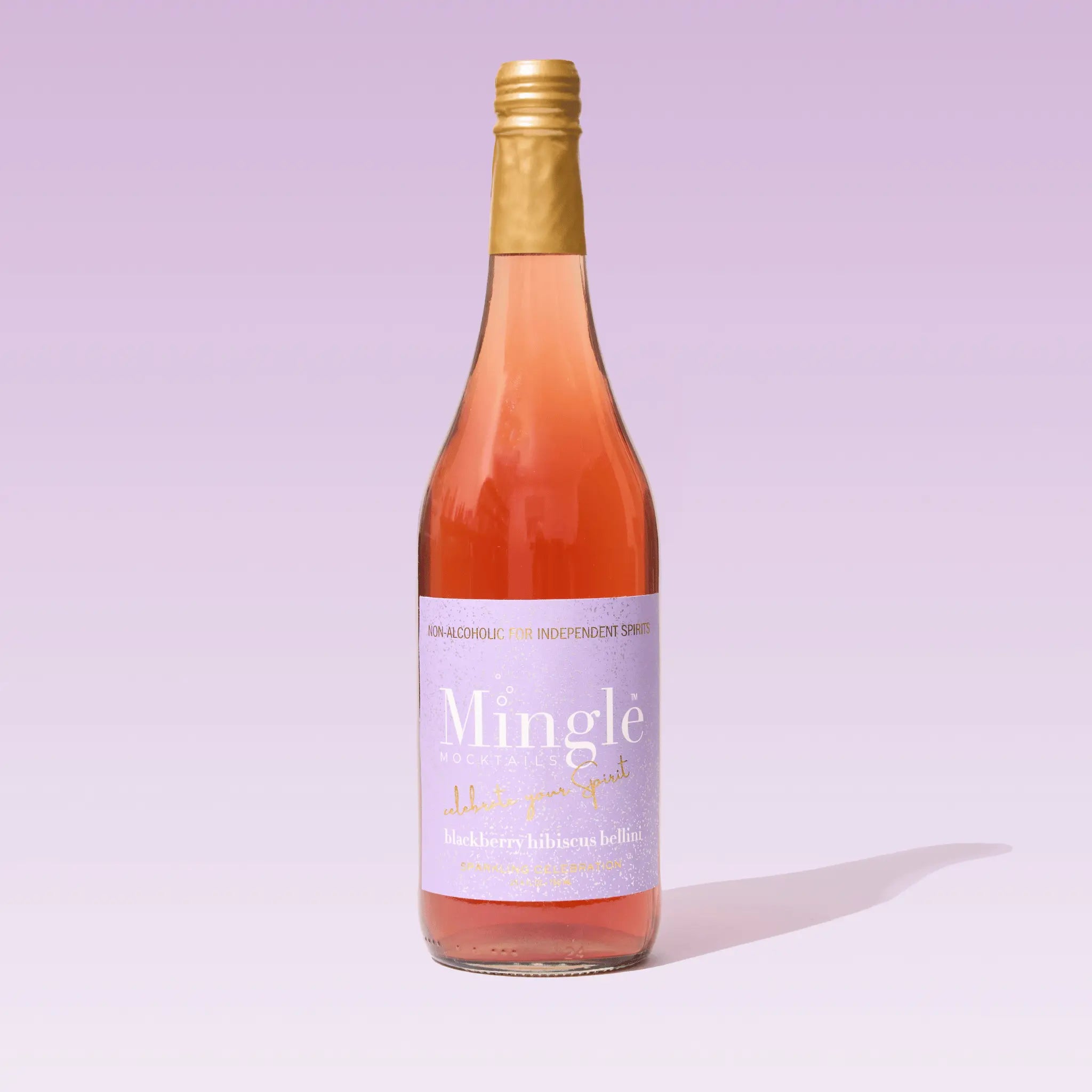 Bottled Blackberry Hibiscus Bellini Mocktail