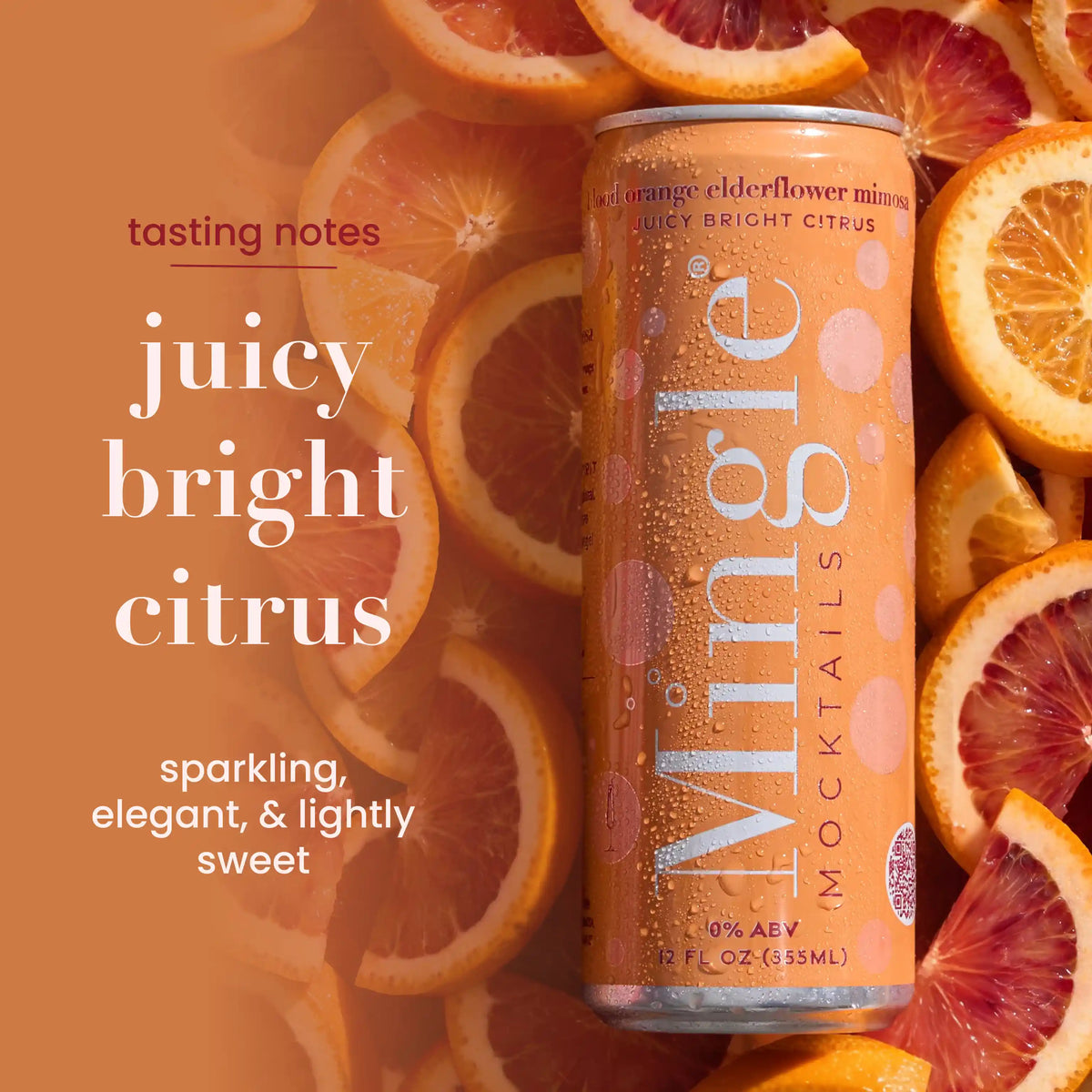 Blood Orange Elderflower Mimosa Mocktail