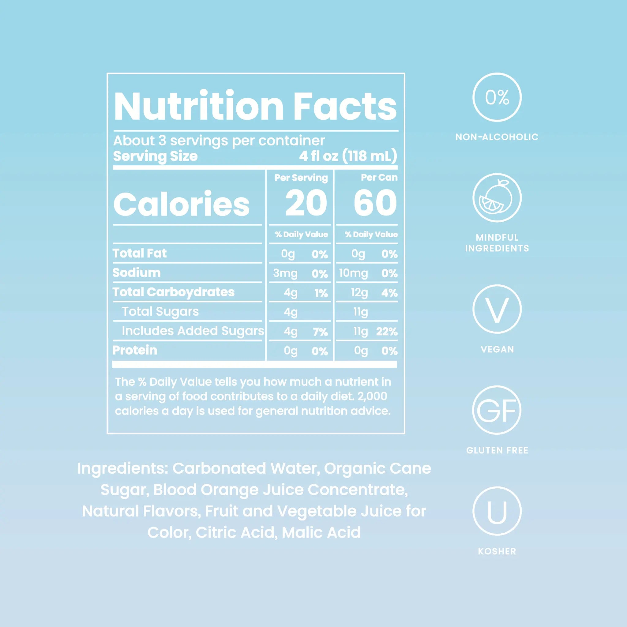 Blood Orange Elderflower Mimosa Mocktail