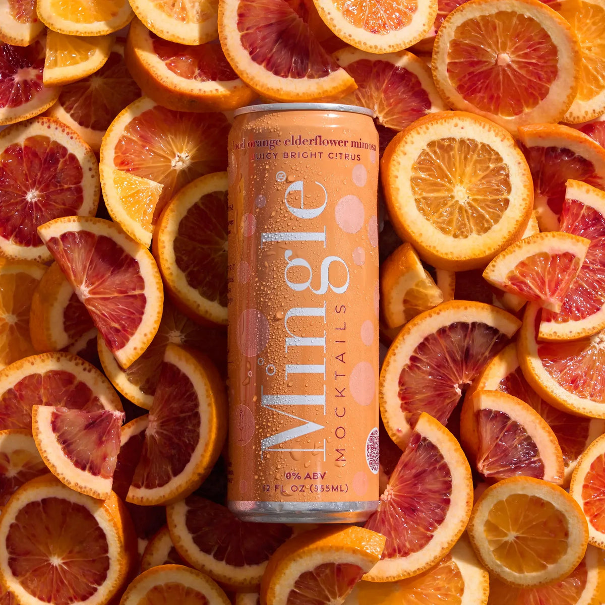 Blood Orange Elderflower Mimosa Bottled Mocktails | Mingle