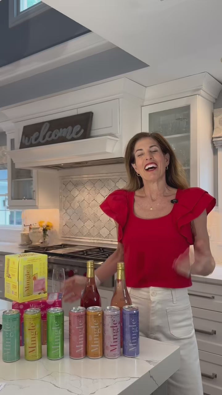 Blackberry Hibiscus Bellini Mocktails in Bottles | Mingle