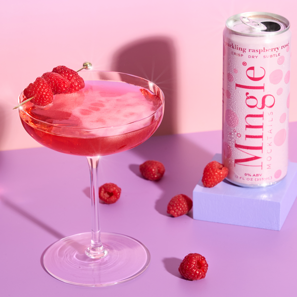 Sparkling Raspberry Rosé Mocktail